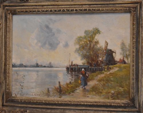OIL PAINTING BY ALFRED SANDERSON EDWARD RBA - ADDITIONAL PHOTO 3