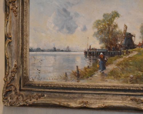 OIL PAINTING BY ALFRED SANDERSON EDWARD RBA - ADDITIONAL PHOTO 4