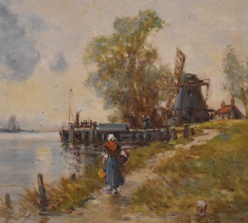 OIL PAINTING BY ALFRED SANDERSON EDWARD RBA - ADDITIONAL PHOTO 5