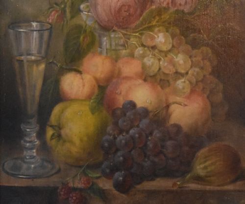 FINE VICTORIAN STILL LIFE OIL PAINTING - ADDITIONAL PHOTO 5
