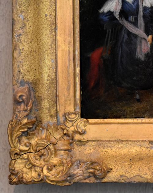 LATE REGENCY MINIATURE OIL OF A LADY - ADDITIONAL PHOTO 4
