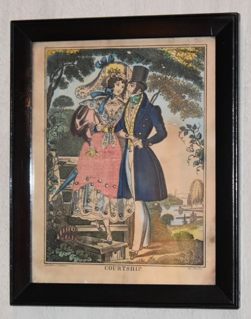 THREE ROMANTIC REGENCY TINSEL PRINTS - ADDITIONAL PHOTO 2