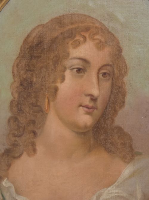 OIL PORTRAIT OF A NOBLEWOMAN - ADDITIONAL PHOTO 4