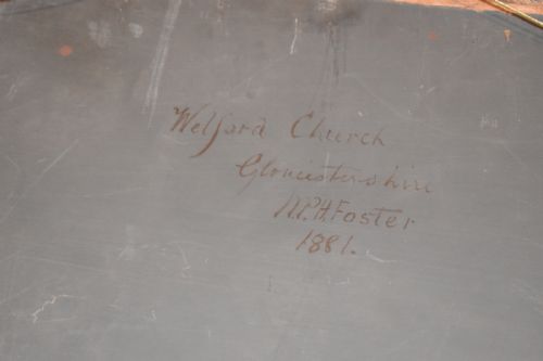 VICTORIAN OIL PAINTING OF WELFORD GLOUCESTERSHIRE - ADDITIONAL PHOTO 7