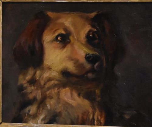 OIL PAINTING SKETCH OF A DOG - ADDITIONAL PHOTO 2