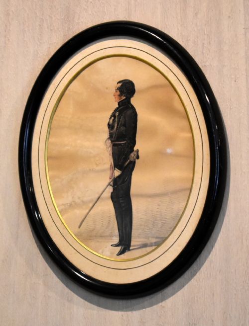 victorian watercolour portrait of a military officer - CATEGORY: ANTIQUE ART - DATED VICTORIAN