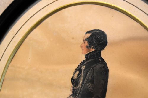 VICTORIAN WATERCOLOUR PORTRAIT OF A MILITARY OFFICER - ADDITIONAL PHOTO 2