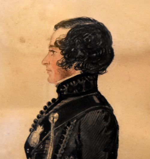 VICTORIAN WATERCOLOUR PORTRAIT OF A MILITARY OFFICER - ADDITIONAL PHOTO 3