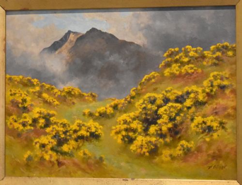 OIL PAINTING OF MOUNT SNOWDON BY ALFRED OLIVER - ADDITIONAL PHOTO 4