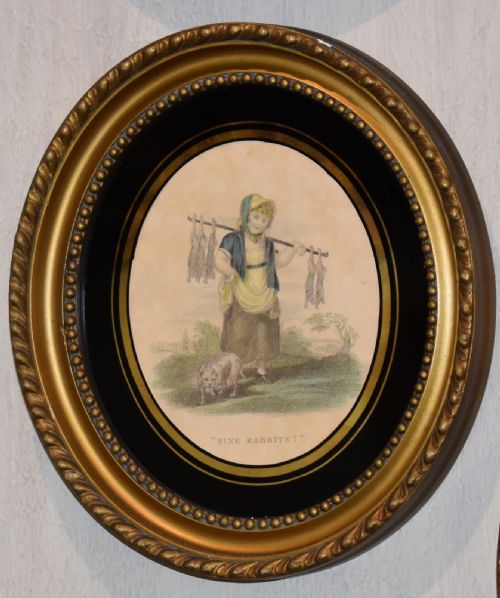 SET OF FOUR VICTORIAN OVAL PRINTS - ADDITIONAL PHOTO 3