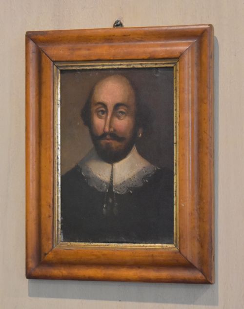 georgian oil painting portrait of shakespeare - CATEGORY: ANTIQUE ART - DATED 1800