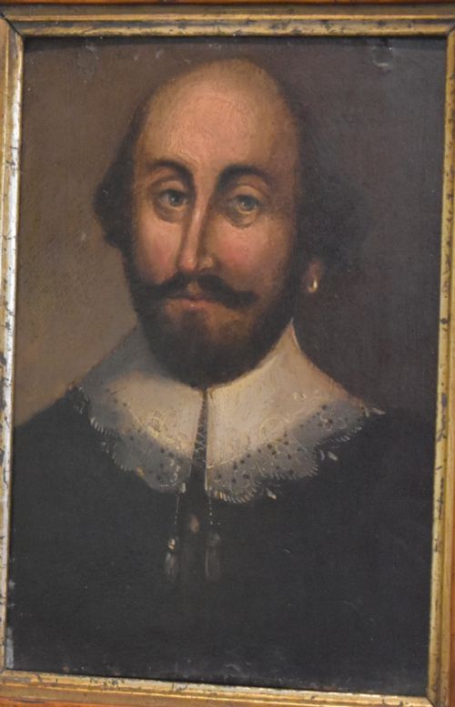 GEORGIAN OIL PAINTING PORTRAIT OF SHAKESPEARE - ADDITIONAL PHOTO 4