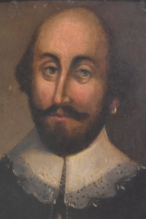GEORGIAN OIL PAINTING PORTRAIT OF SHAKESPEARE - ADDITIONAL PHOTO 5