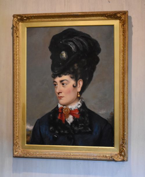 fine victorian oil painting portrait of a lady - CATEGORY: ANTIQUE ART - DATED 1880