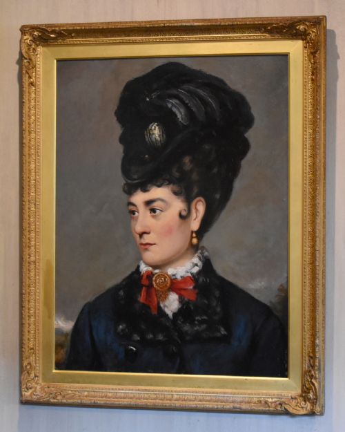 FINE VICTORIAN OIL PAINTING PORTRAIT OF A LADY - ADDITIONAL PHOTO 1