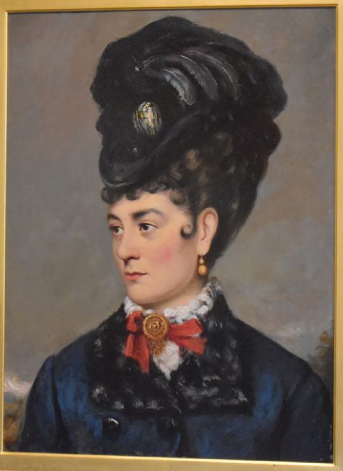 FINE VICTORIAN OIL PAINTING PORTRAIT OF A LADY - ADDITIONAL PHOTO 3