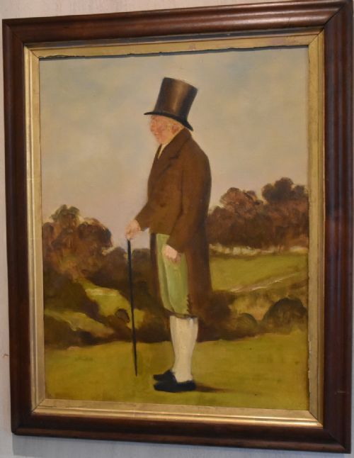 ENGLISH NAVE OIL PAINTING OF GENTLEMAN - ADDITIONAL PHOTO 1