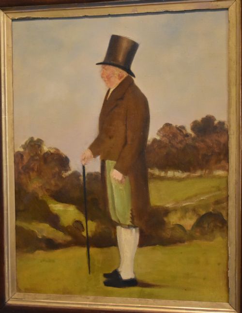 ENGLISH NAVE OIL PAINTING OF GENTLEMAN - ADDITIONAL PHOTO 2