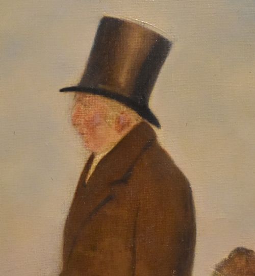 ENGLISH NAVE OIL PAINTING OF GENTLEMAN - ADDITIONAL PHOTO 4