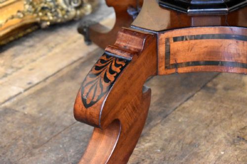FINE LATE GEORGIAN INLAID MAHOGANY PEMBROKE TABLE - ADDITIONAL PHOTO 4