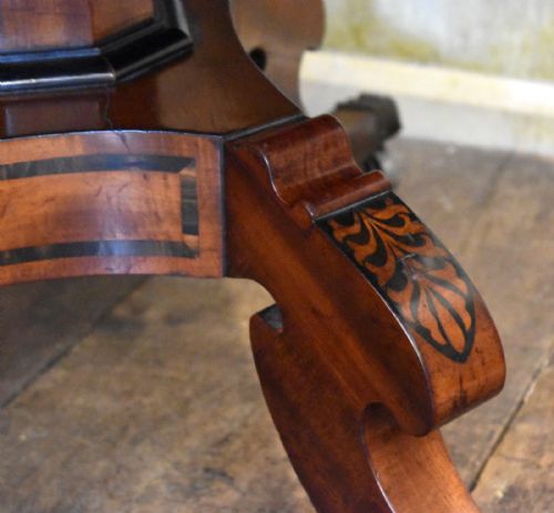 FINE LATE GEORGIAN INLAID MAHOGANY PEMBROKE TABLE - ADDITIONAL PHOTO 5