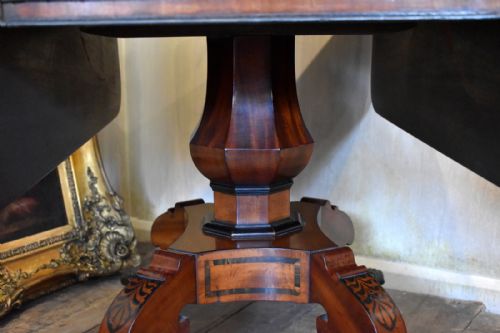 FINE LATE GEORGIAN INLAID MAHOGANY PEMBROKE TABLE - ADDITIONAL PHOTO 6