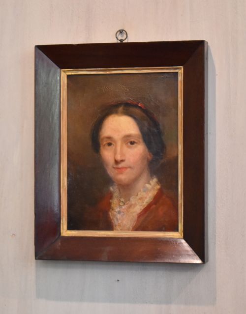 late regency portrait oil painting of a lady - CATEGORY: ANTIQUE ART - DATED 19TH CENTURY