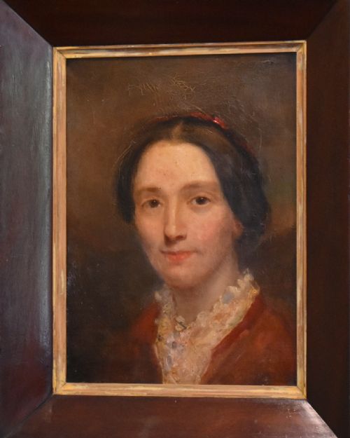 LATE REGENCY PORTRAIT OIL PAINTING OF A LADY - ADDITIONAL PHOTO 2