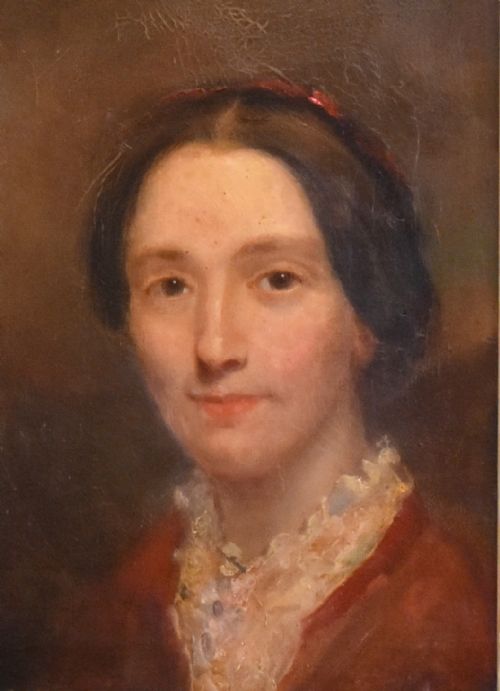LATE REGENCY PORTRAIT OIL PAINTING OF A LADY - ADDITIONAL PHOTO 3