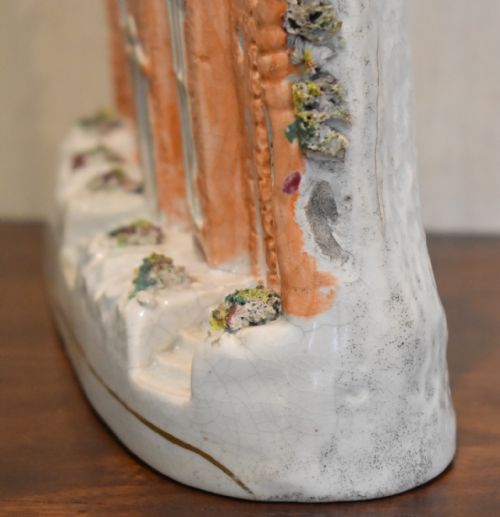 VERY LARGE STAFFORDSHIRE FLAT BACK CHURCH WATCH HOLDER - ADDITIONAL PHOTO 3