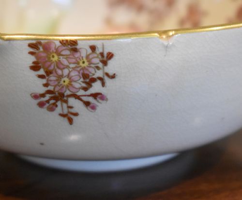 PAIR OF SATSUMA LOBED BOWLS BY KOSHIDA - ADDITIONAL PHOTO 1