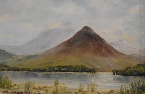 WELSH LANDSCAPE OIL PAINTING BY CHARLES WYATT WARREN 1908 1993 - ADDITIONAL PHOTO 3