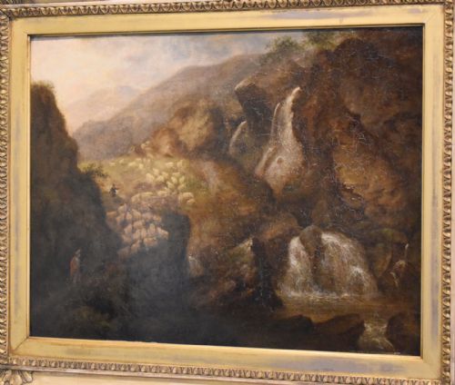 SCOTTISH LANDSCAPE OIL PAINTING BY WILLIAM SMEALL 17901883 - ADDITIONAL PHOTO 2