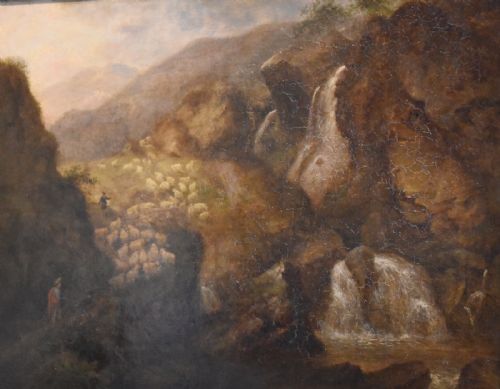 SCOTTISH LANDSCAPE OIL PAINTING BY WILLIAM SMEALL 17901883 - ADDITIONAL PHOTO 3