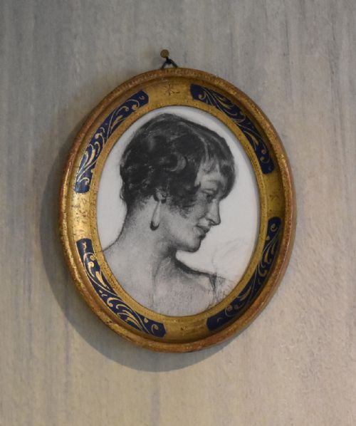 miniature portrait drawing by charles daniel ward - CATEGORY: ANTIQUE ART - DATED 1930