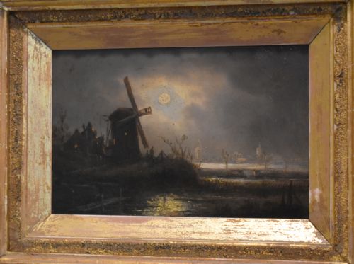 NOCTURNE OIL PAINTING AFTER PETHER - ADDITIONAL PHOTO 4