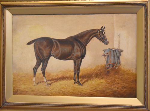 MONARCH OIL PAINTING OF A HORSE BY WILLIAM EDDOWES TURNER - ADDITIONAL PHOTO 2