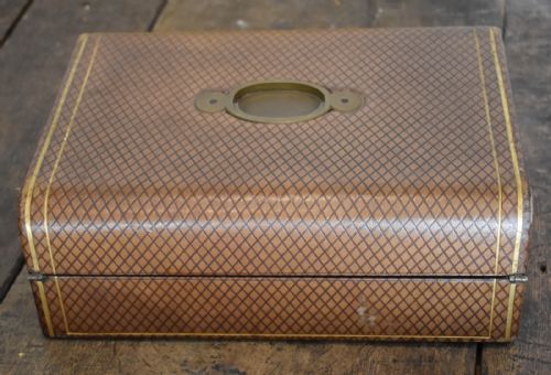 FINE VICTORIAN LEATHER WRITING SLOPE - ADDITIONAL PHOTO 3