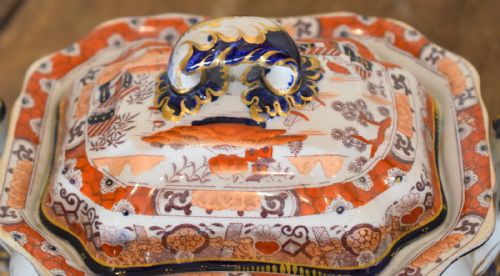 FINE IRON STONE CHINA SAUCE TUREEN - ADDITIONAL PHOTO 2