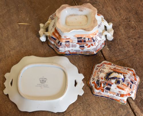 FINE IRON STONE CHINA SAUCE TUREEN - ADDITIONAL PHOTO 6