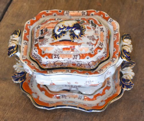FINE IRON STONE CHINA SAUCE TUREEN - ADDITIONAL PHOTO 1