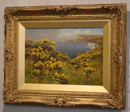 LANDSCAPE OIL PAINTING BY ALFRED OLIVER - ADDITIONAL PHOTO 1