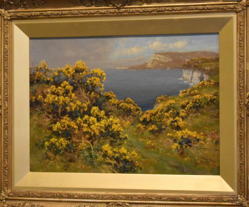 LANDSCAPE OIL PAINTING BY ALFRED OLIVER - ADDITIONAL PHOTO 2