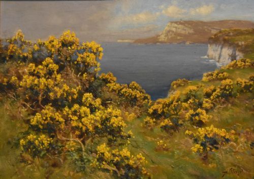 LANDSCAPE OIL PAINTING BY ALFRED OLIVER - ADDITIONAL PHOTO 3