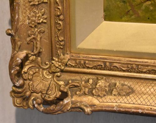 LANDSCAPE OIL PAINTING BY ALFRED OLIVER - ADDITIONAL PHOTO 5