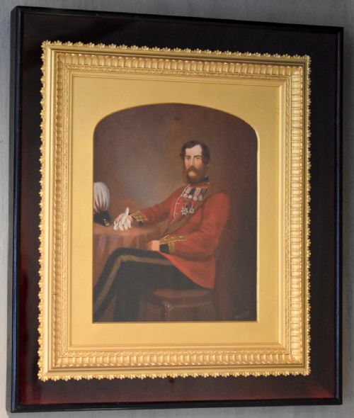 FINE VICTORIAN OIL PORTRAIT OF A MILITARY GENTLEMAN - ADDITIONAL PHOTO 1