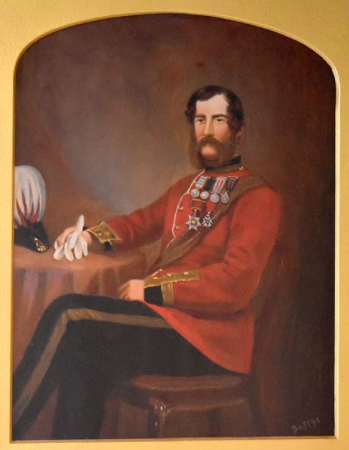 FINE VICTORIAN OIL PORTRAIT OF A MILITARY GENTLEMAN - ADDITIONAL PHOTO 3
