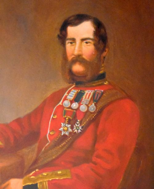 FINE VICTORIAN OIL PORTRAIT OF A MILITARY GENTLEMAN - ADDITIONAL PHOTO 5
