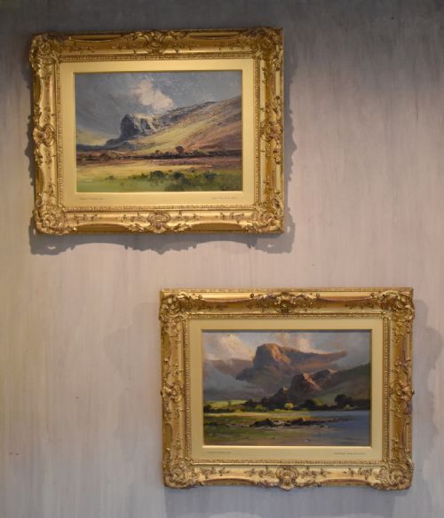 superb pair of landscape oil paintings by frank t carter - CATEGORY: ANTIQUE ART - DATED 1920