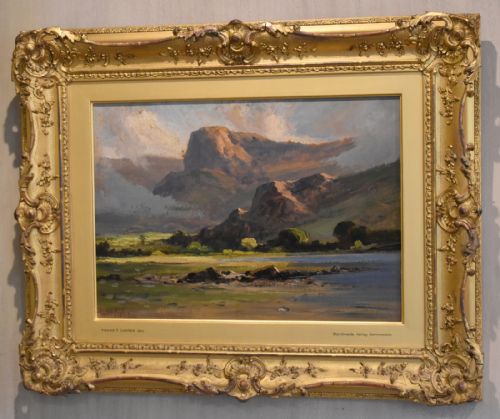 SUPERB PAIR OF LANDSCAPE OIL PAINTINGS BY FRANK T CARTER - ADDITIONAL PHOTO 2